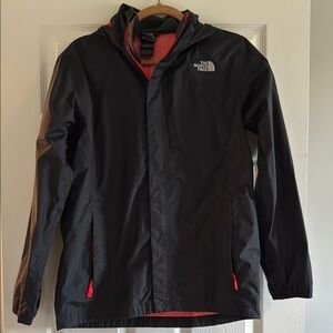 The North Face Black and Red Raincoats Weather-Resistant
